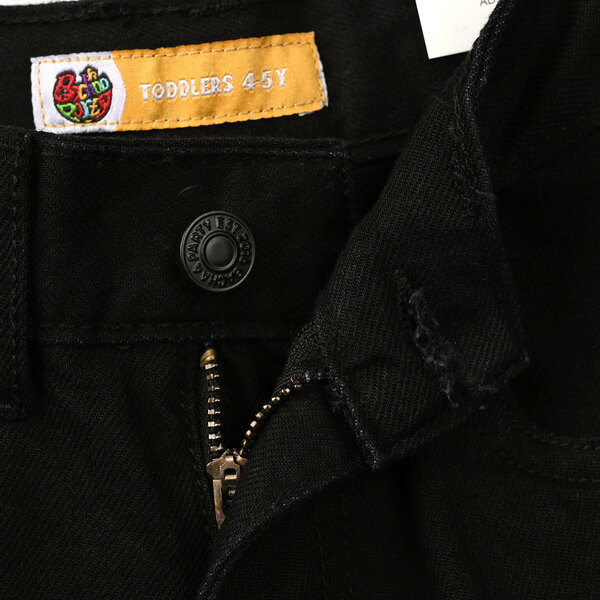 Girls Denim Rigid Pant - Black