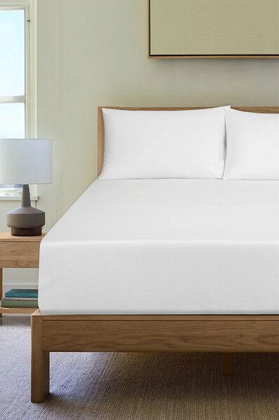 White Glow Dyed Fitted Sheet