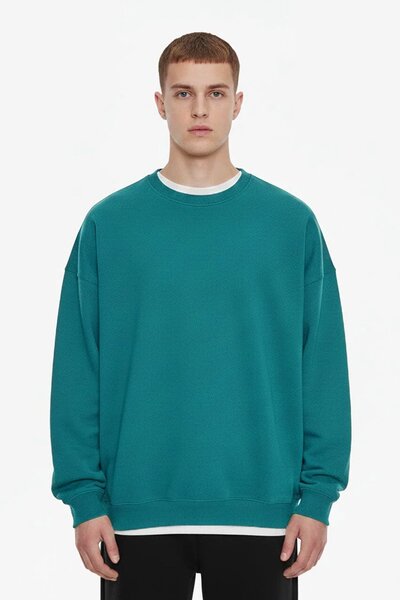 Bzx Men's Oversized Drop Shoulder Sweat Shirt