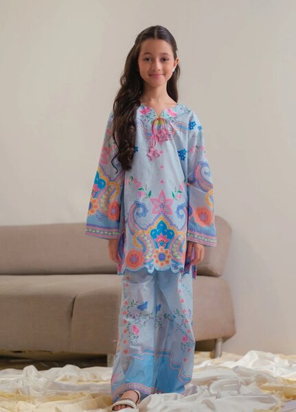 Sprinkles Girls RTW Printed Cotton 2 Piece Suit Celestial Garden Summer Collection
