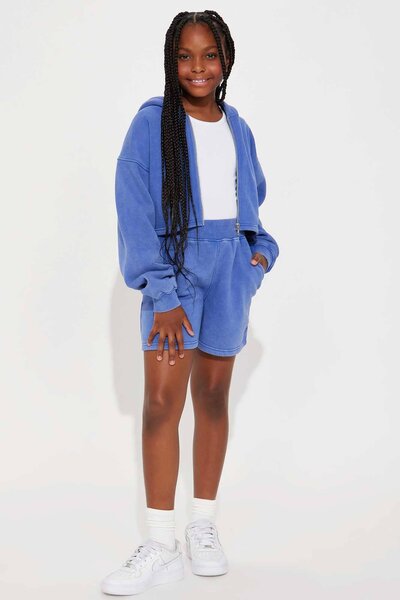 NK Girl's Fleece Zipper Hoodie