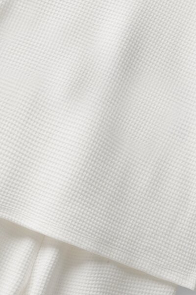 Girls White Textured Waffle Co-Ord Set