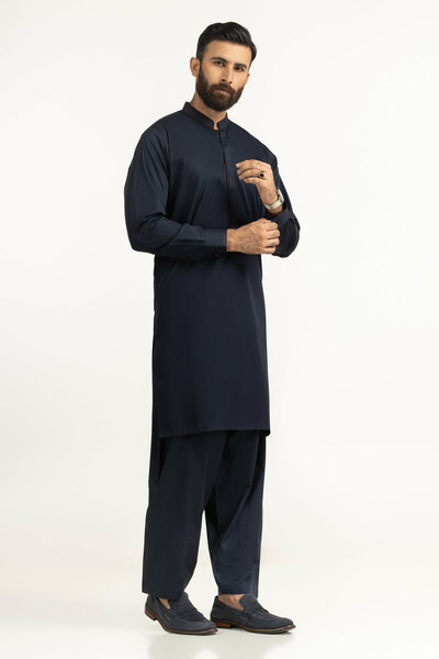 Regular Fit Embroidered Suits