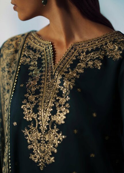 Rekha by Casualite RTW Embroidered Viscose Silk 3 Piece Suit CL26RVR Zebba - Festive Collection