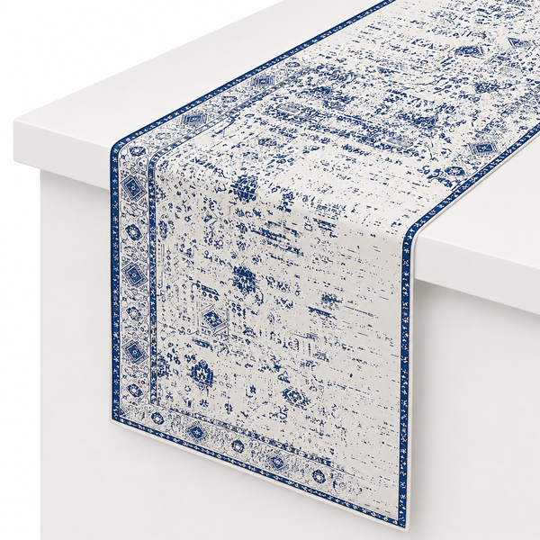 Busk Blue Table Runner – 14 x 45 Inches
