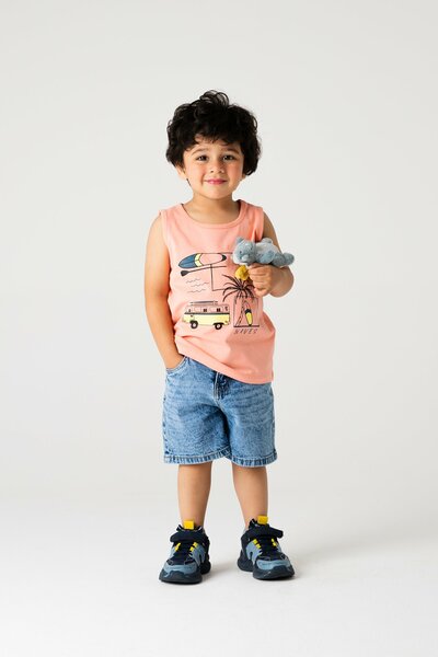 Boys Surfer Waves Tank Top