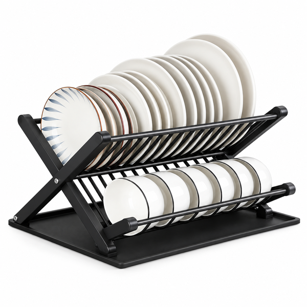 Assorted Dish Drying Rack with Steel Pipes