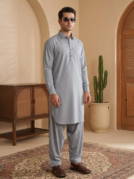 Light Green Designer Shalwar Kameez (SK-775)