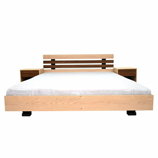 Indigo King Size Bed with 2 Side Tables