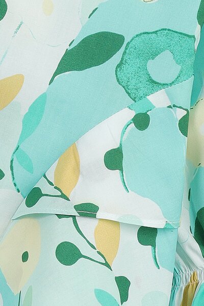 Verdant Whimsy Frill Top