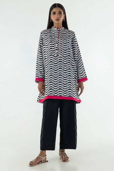 Stitched Basic Printed Shirt