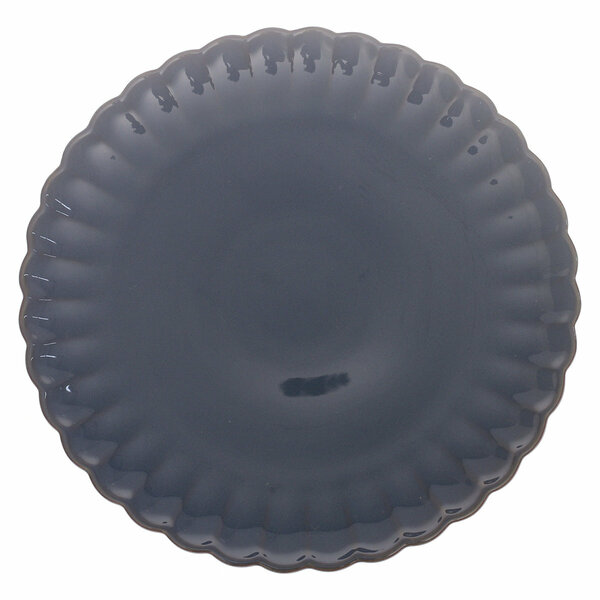 Blue Scalloped Dinner Plate 10.5 Inch – Elegant Ceramic Dining Plate