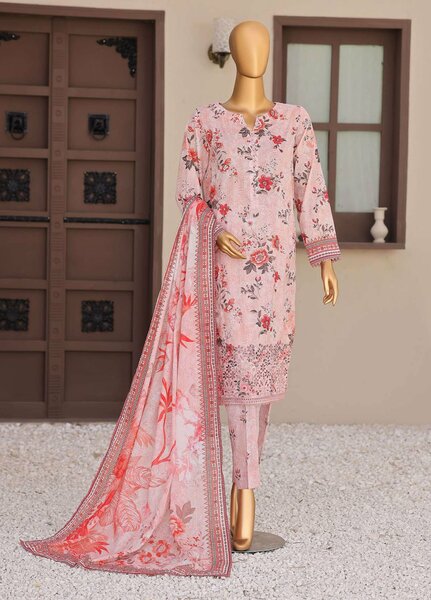 Zouk by HZ Textiles Unstitched Printed Lawn 3 Piece Suit HZ26UZL ZEC-1174 - Casual Collection