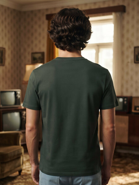 Dark Green Basic T-Shirt (TEE-518)