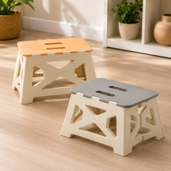 Large Folding Stool Assorted – Portable Foldable Step Stool for Home & Everyday Use
