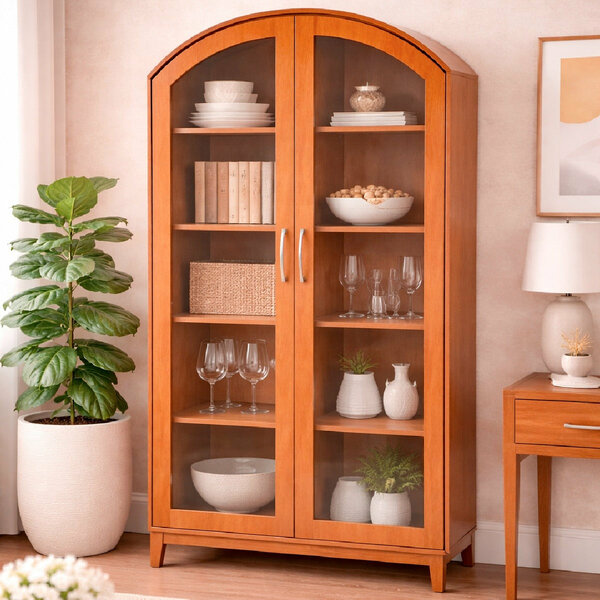 Elan Crockery Unit with Glass Doors
