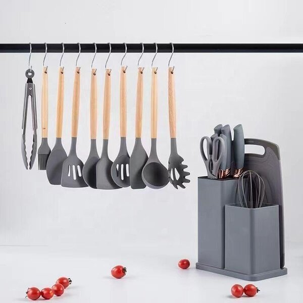 Home.Co - 19-Pcs Kitchen Utensils Set (Random Color)