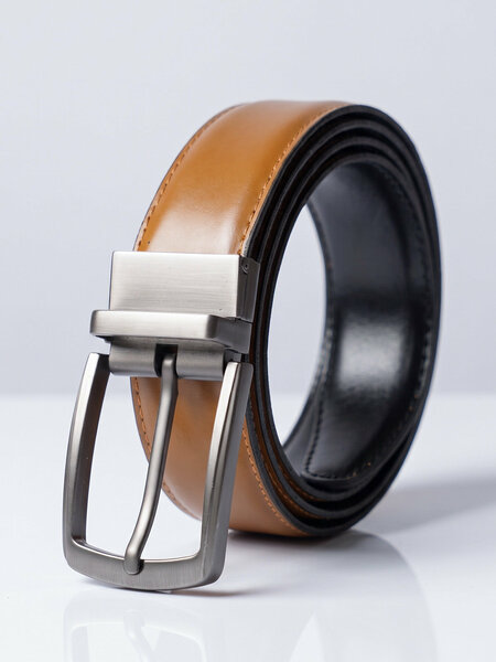 Light Brown & Black Reversible Belt (BELT-983)