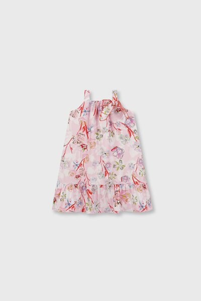 Happy Sketch Frill Dress