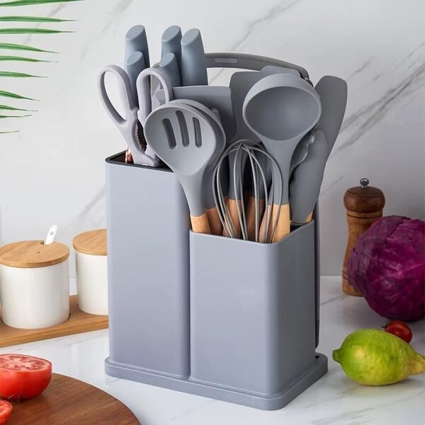 Home.Co - 19-Pcs Kitchen Utensils Set (Random Color)