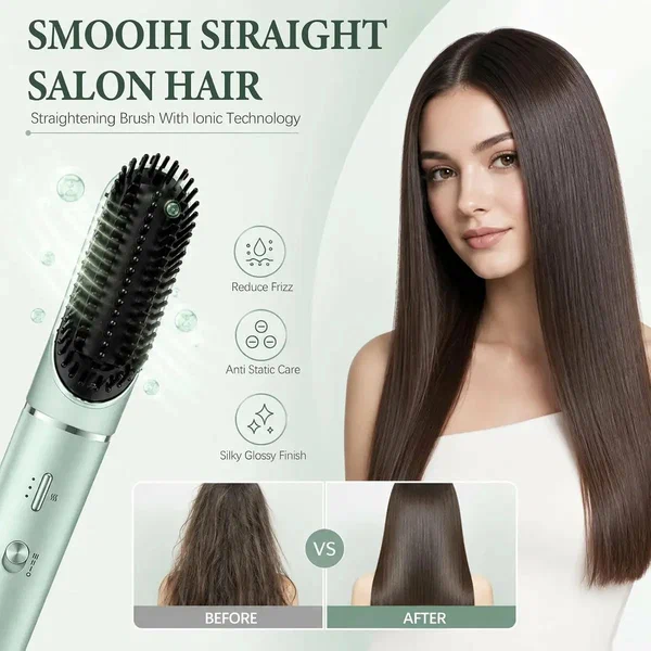VGR - V-478 1300W 6 in 1 Hair Styler and Round Brush, 3 Speeds and 4 Temperature Levels, Curling Iron with Removable Back