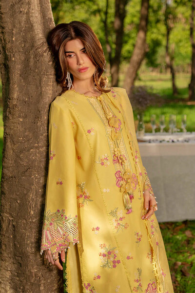 Rang Rasiya Unstitched Embroidered Luxury Lawn 3 Piece Suit RR26ULE MYSHA - Eid Collection