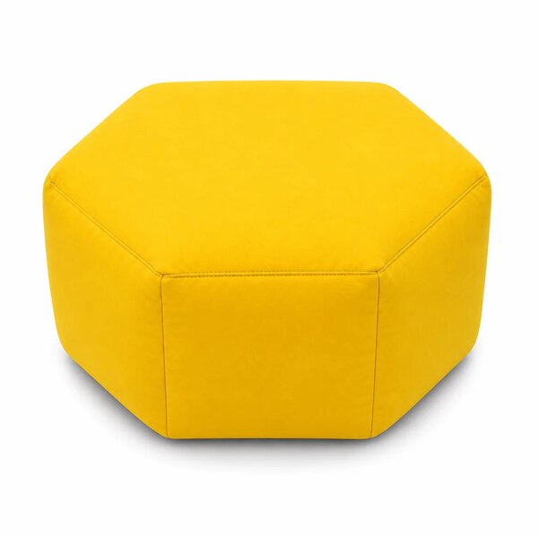 Pentagon Shape Bean Bag – Yellow Modern Floor Seating