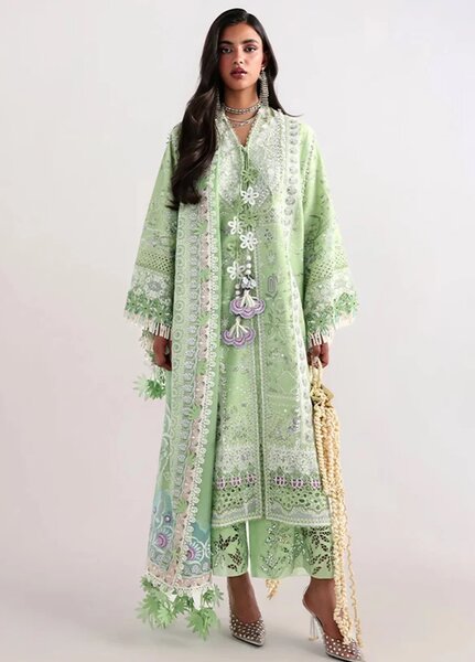 Suffuse Unstitched Embroidered Lawn 3 Piece Suit SSY26ULE Naviel - Eid Collection