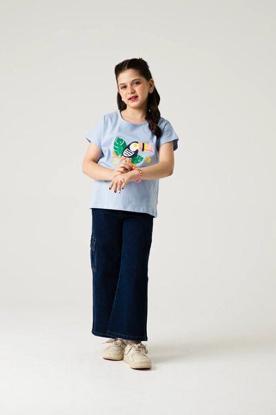 Girls Toucan Graphic Relaxed Tee