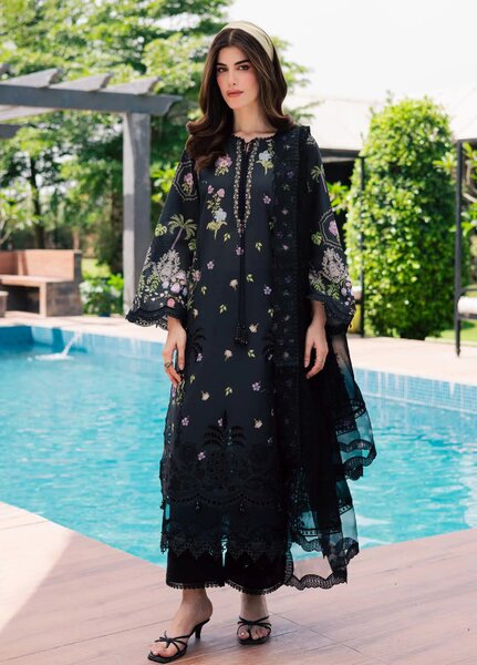 Lily May by Nureh Unstitched Embroidered Lawn 3 Piece Suit NU26ULL NE-263 - Eid Collection