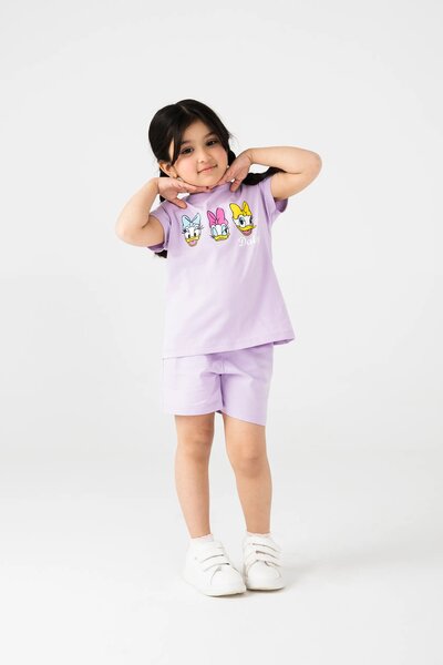 Girls Lilac Playday Jersey Co-ord Set