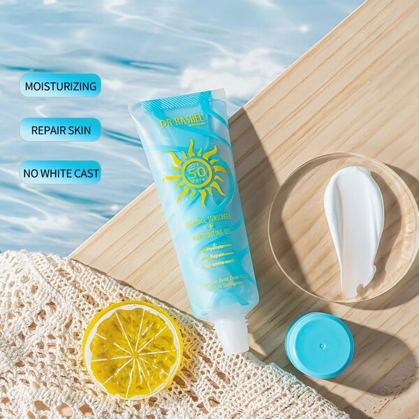Dr Rashel - Hyaluronic Dual-Tube Sunscreen & Moisturizing Gel SPF 50+
