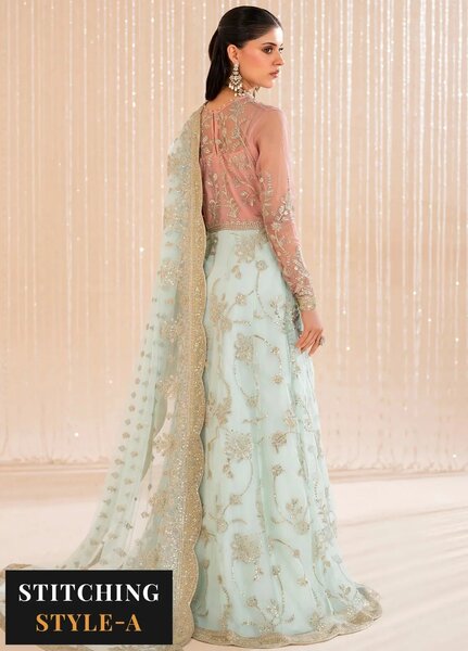 Maheer by Zarif Embroidered Net Suits Unstitched 3 Piece ZR25UF ZMU 06 Esme - Formals Collection