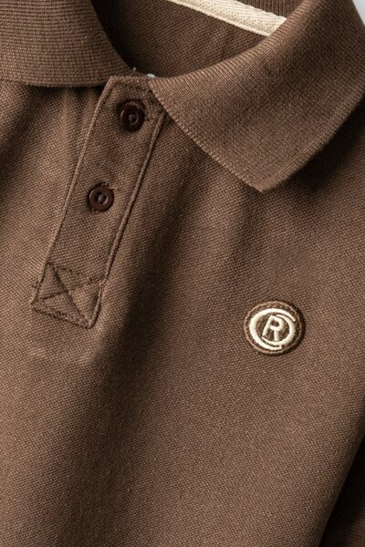 Boys Everyday Brown Pique Polo
