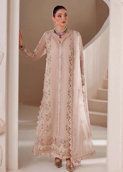 Alizeh Fashion Unstitched Embroidered Chiffon 3 Piece Suit AF26UCF AF-BDHG-5037-Niora - Festive Collection