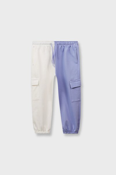 Boys Two Tone Comfort Cargo Trousers