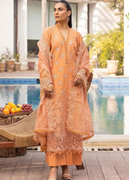 Motifz Embroidered Lawn Suits Unstitched 3 Piece MT25LL 5315 Corinne - Summer Collection