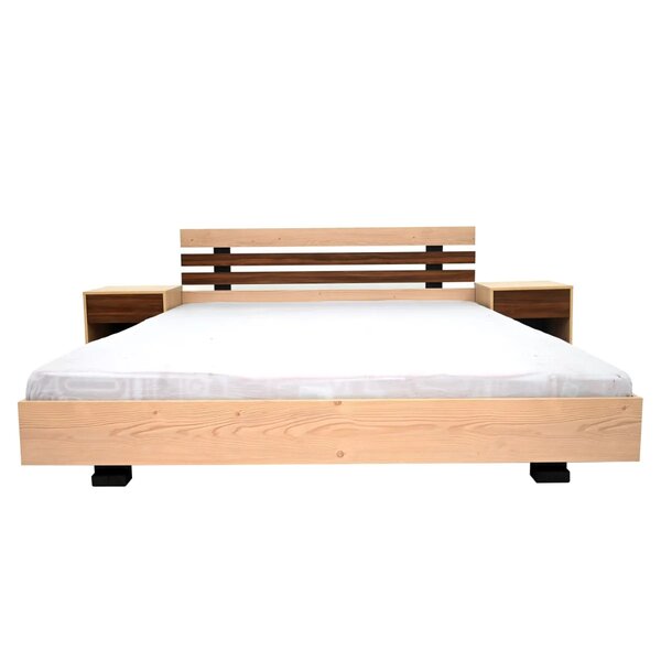 Indigo King Size Bed with 2 Side Tables