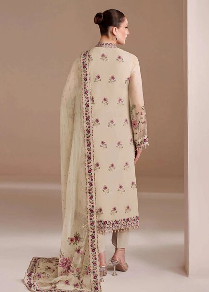 Alizeh Fashion Unstitched Embroidered Chiffon 3 Piece Suit AF26UCF AF-BDHG-5041-Victoria - Festive Collection