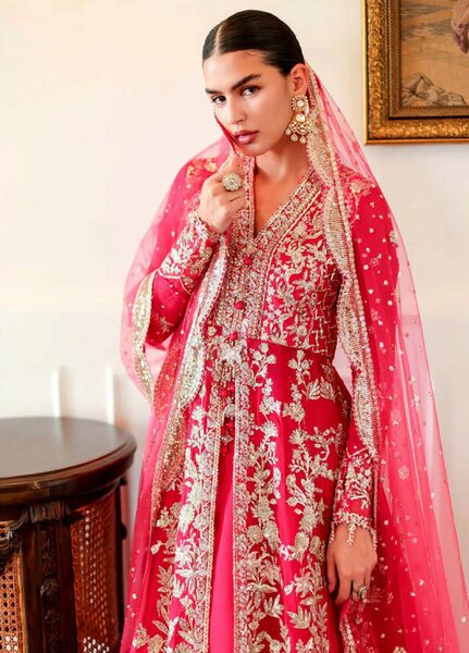 Whispers of Grace by Roheenaz Unstitched Embroidered Chiffon 3 Piece Suit RN26UWG Everly RUNCH260207 - Wedding Collection