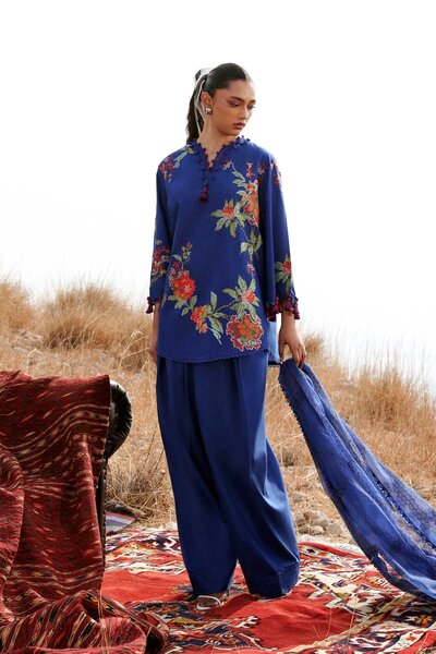 Unstitched Muzlin Lawn 3 Piece Suit