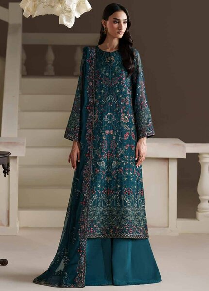 Modern Heirloom by Emaan Adeel Unstitched Embroidered Chiffon 3 Piece Suit EA26UMH Antique Charm - Festive Collection