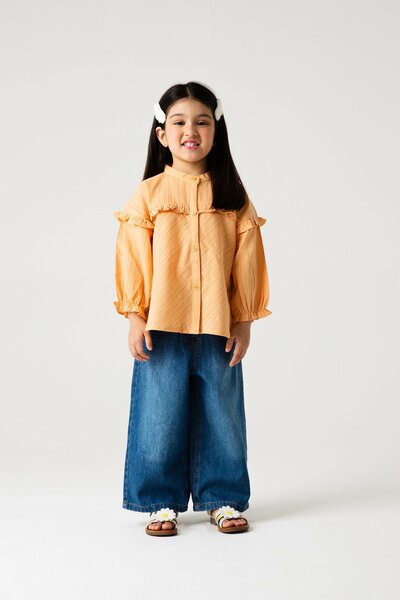 Peach Petal Frill Top