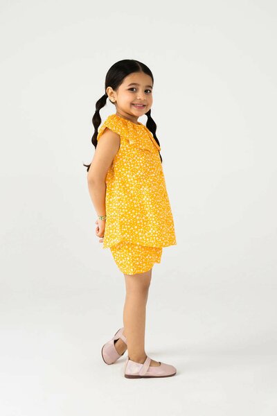 Yellow Daisy Cotton Co-ord Set