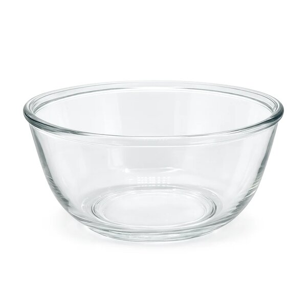 4-Piece Clear Glass Bowl Set – 1600 ml Large Multi-Purpose Mixing & Serving Bowls