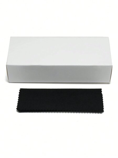 Shein - 1Pc Men'S Square Thick Frame High Quality Personalized Minimalist Fashion Glasses