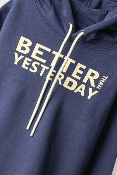 Boys Better Yesterday Navy Fleece Hoodie