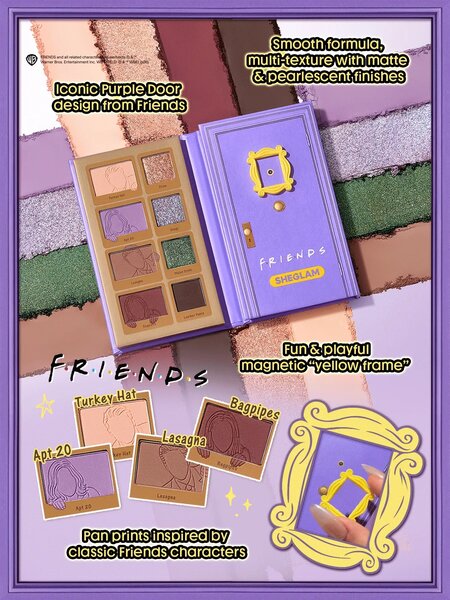 Shein Sheglam - Friends™ Purple Door Eyeshadow Palette