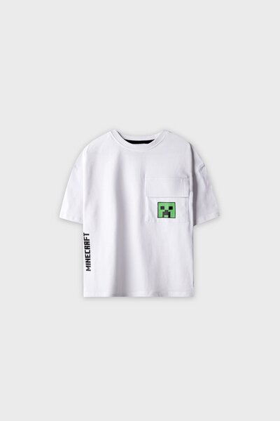 Boys Minecraft Drop Shoulder Tee