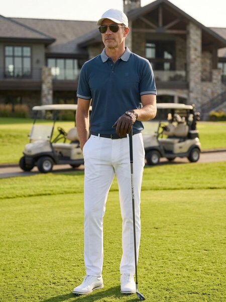 Poseidon Jacquard  Polo T-Shirt (POLO-1248)